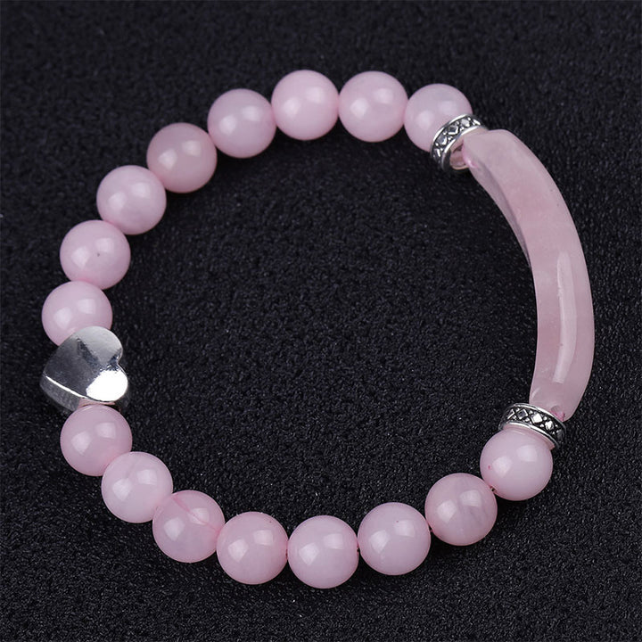 Buddha Stones Natural Crystal Beads Unisex Heart Bracelet - image 5