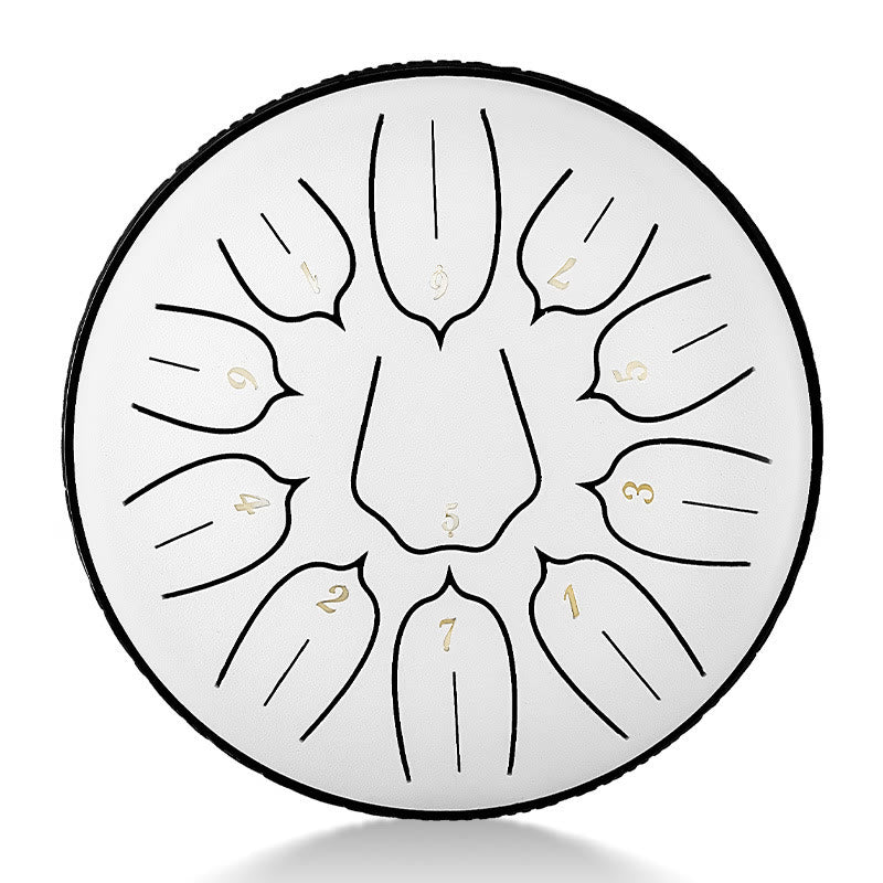 Buddha Stones Steel Tongue Drum Sound Healing Meditation Yoga Lotus Drum Kit 11 Note 6 Inch - image 6