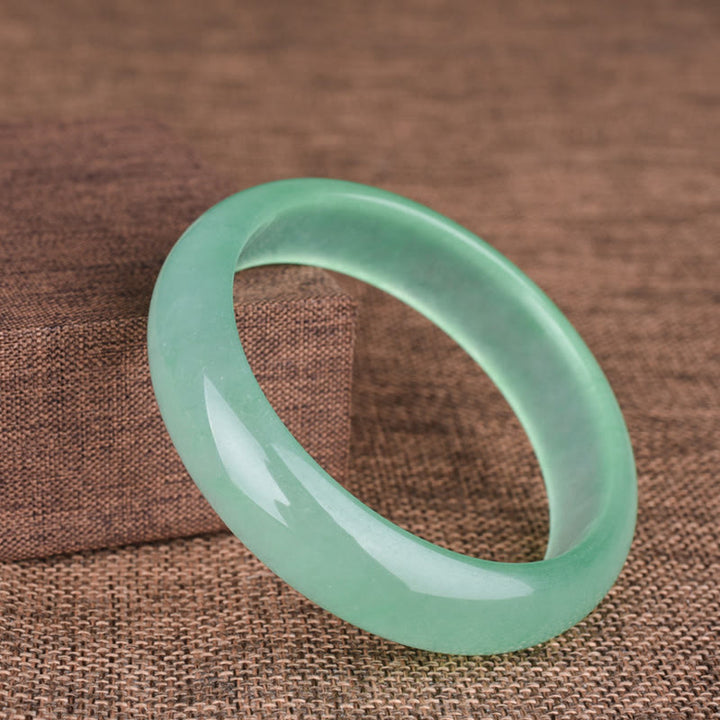 Buddha Stones Natural Jade Luck Healing Prosperity Bangle Bracelet - image 7