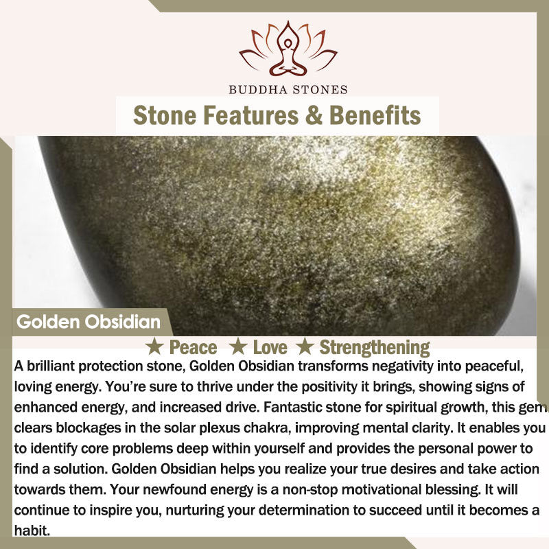 Buddha Stones Chinese Zodiac Natal Buddha Gold Sheen Obsidian Wealth Protection Bracelet - image 24