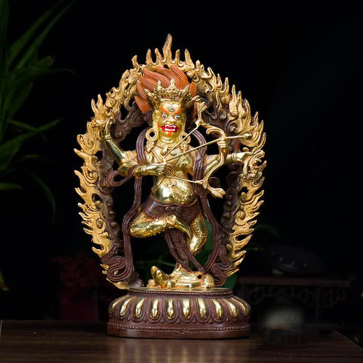 Kurukulla Buddha Figurine Serenity Copper Statue Home Decoration - 35*22*9cm - image 0