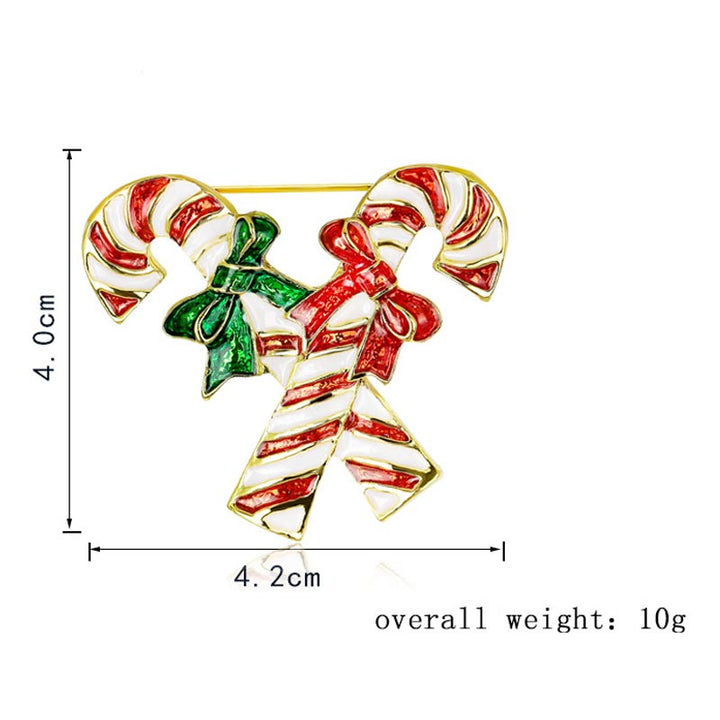 Christmas Multi-Colored Rhinestone Crystal Brooch Pin - image 10