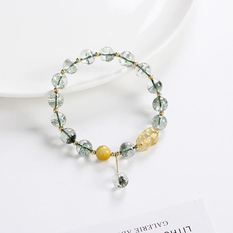 Buddha Stones Green Phantom Citrine PiXiu Confidence Bracelet - image 6