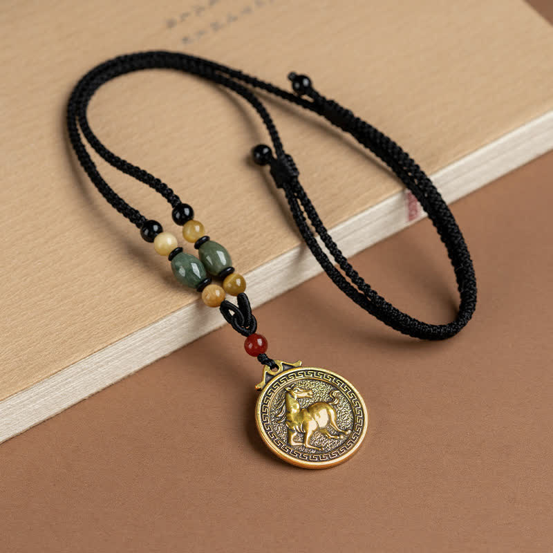 12 Chinese Zodiac Blessing Wealth Fortune Necklace Pendant - Horse - image 18