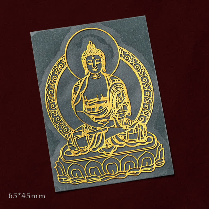 12 Chinese Zodiac Blessing Wealth Fortune Phone Sticker - Goat/Monkey-Tathagata - Small - image 14