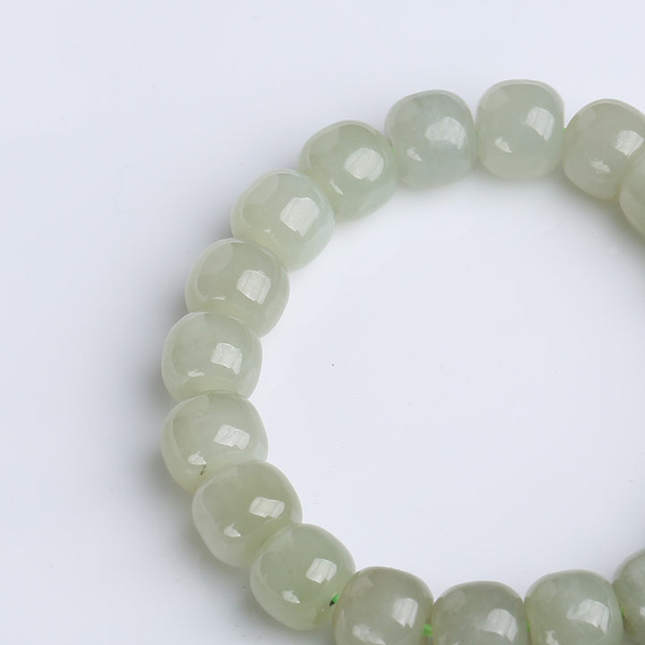 Buddha Stones Gradient Jade Luck Blessing Bracelet - image 7