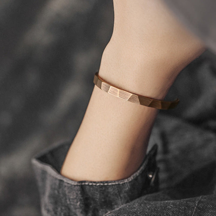 Buddha Stones Vintage Rustic Design Copper Wealth Adjustable Cuff Bracelet - image 7