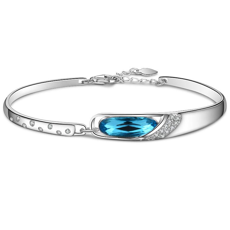 Buddha Stones 925 Silver Plated Copper 12 Constellations of the Zodiac Charm Bracelet - image 0