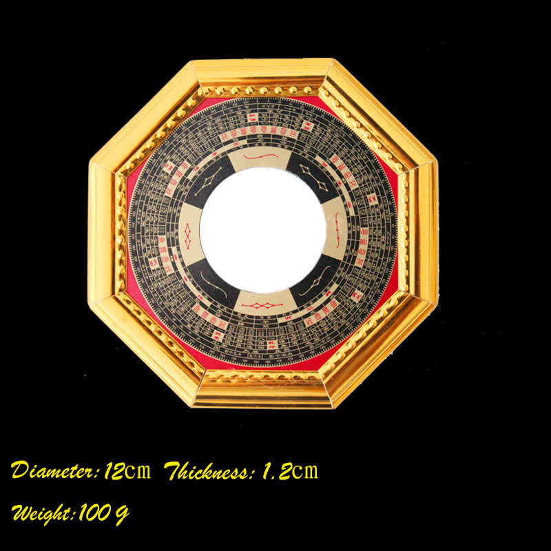 Feng Shui Bagua Map Balance Harmony Living Room Energy Map Mirror - 12cm Bagua Map Plane Mirror - image 4