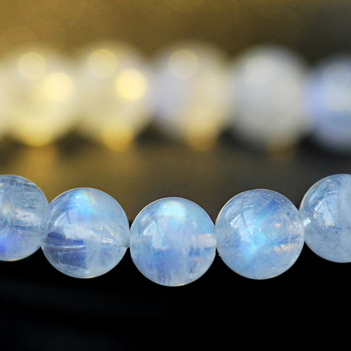 Buddha Stones Moonstone Calm Healing Positive Bracelet - image 16