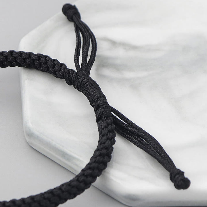 Buddha Stones Seven Deadly Sins Seven Virtues Braided String Bracelet - image 4