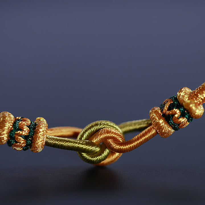 Buddha Stones Handmade Knotting Faith Strength Braid String Bracelet - image 10