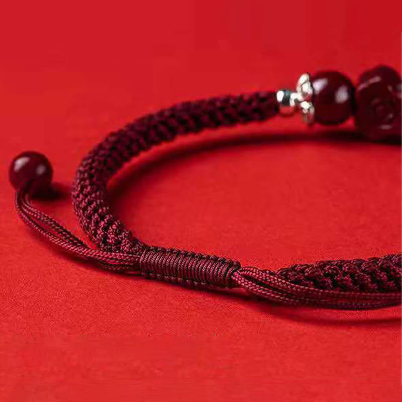 Buddha Stones Handcrafted PiXiu Cinnabar Wealth Luck Braided Bracelet - image 21