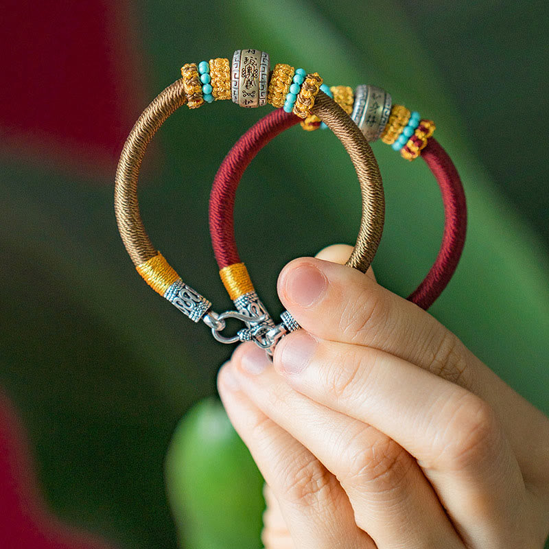 Buddha Stones Handmade Tibetan Amulet King Kong Knot Luck Protection Braided Bracelet - image 14