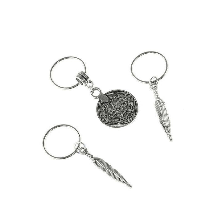 Buddha Stones Antique Leaf Coins Beads Barrette Hair Pins Decoration - image 5