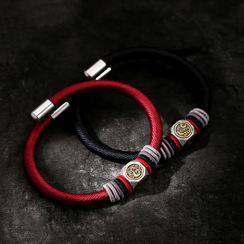 Buddha Stones 925 Sterling Silver Perfect Knot King Kong Knot Faith Strength Bracelet - image 0