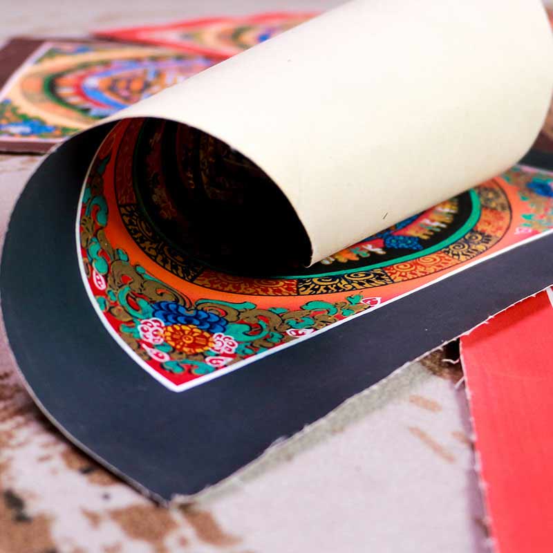 Buddha Stones Tibetan Handmade Thangka Mandala Painting Blind Box Random Color Pattern - image 2