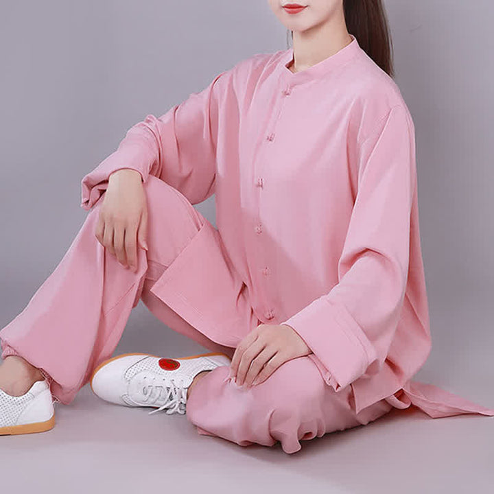 Buddha Stones Tai Chi Qigong Meditation Prayer Spiritual Zen Practice Unisex Cotton Linen Clothing Set - image 12