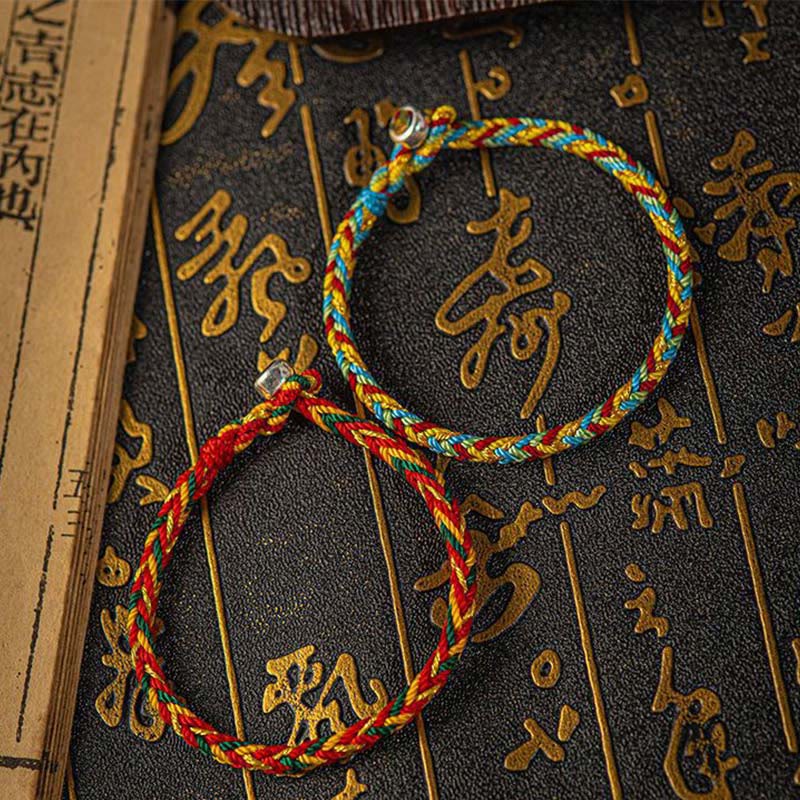 Buddha Stones "May you be good fortune and success" Lucky Multicolored Bracelet - image 3