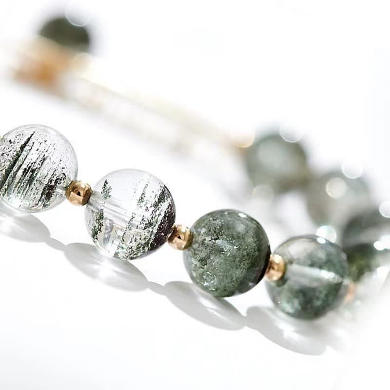 Buddha Stones Green Phantom Crystal Confidence Charm Bracelet - image 10