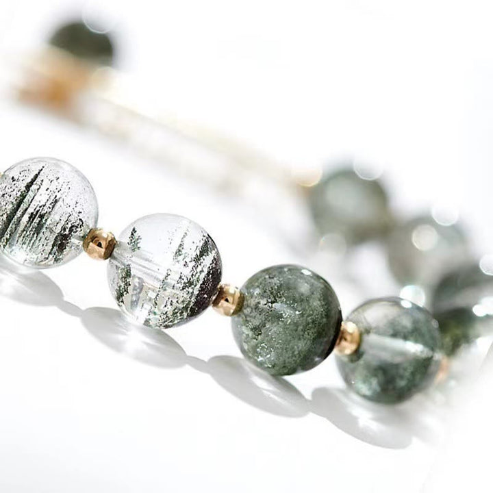 Buddha Stones Green Phantom Crystal Confidence Charm Bracelet - image 10