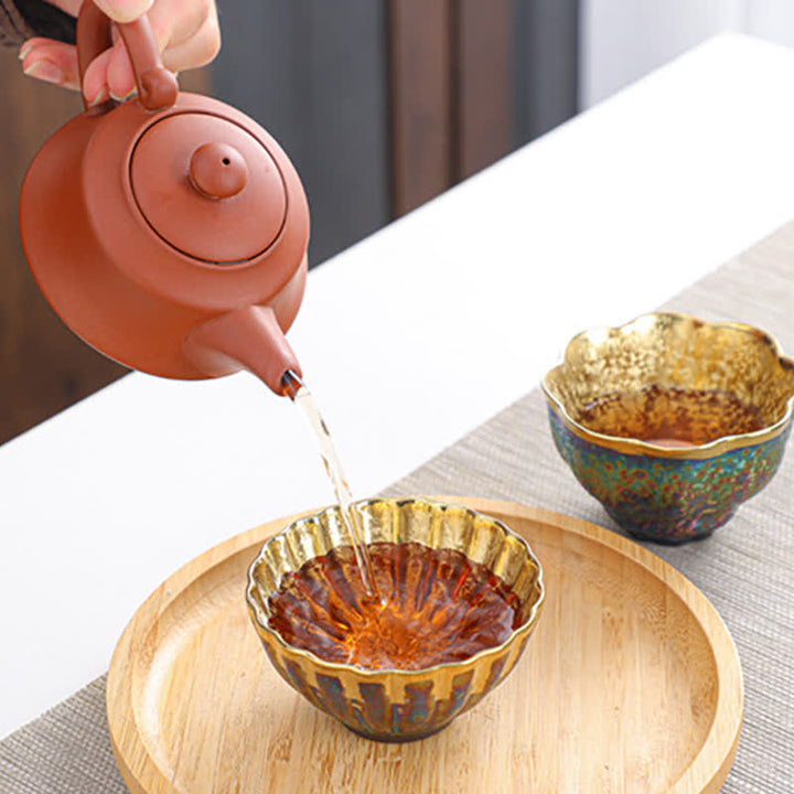 Buddha Stones Colorful Ceramic Teacup Tea Cups - image 2