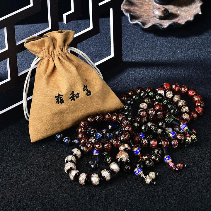 Tibetan Dragon Vein Agate Healing Bracelet - image 4