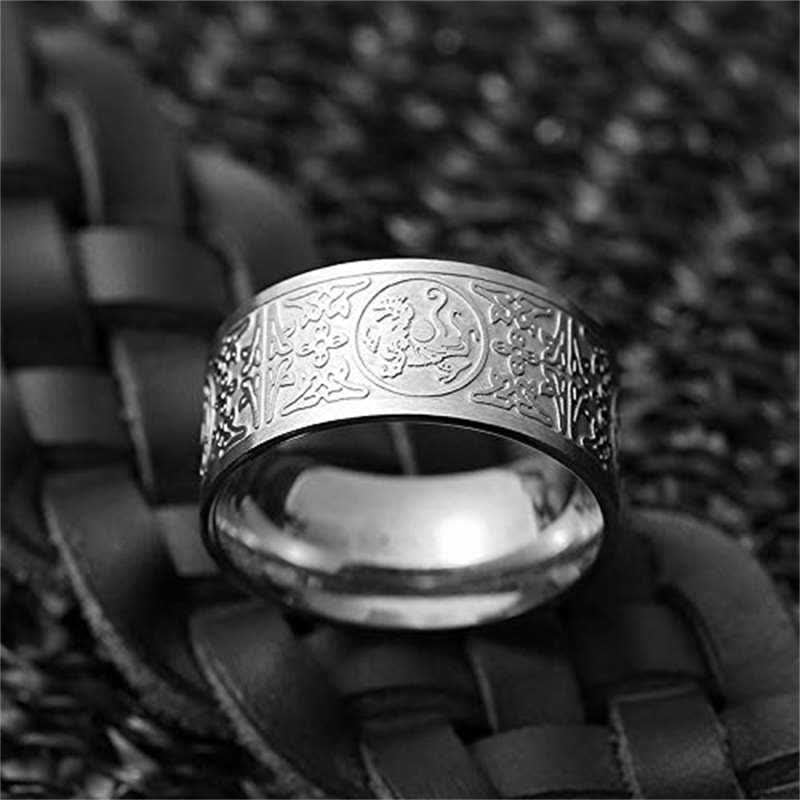 Buddha Stones Four Guardian Beast Dragon White Tiger Suzaku Basalt Carved Success Luck Ring - image 12