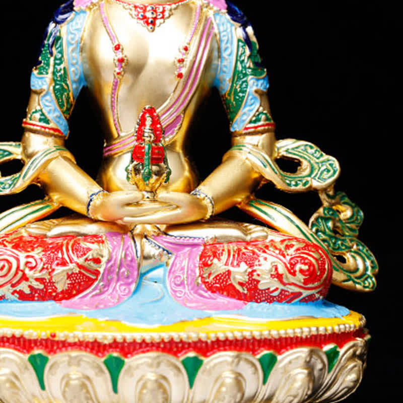 Buddha Stones Longevity Buddha Figurine Serenity Statue Home Decoration - image 3