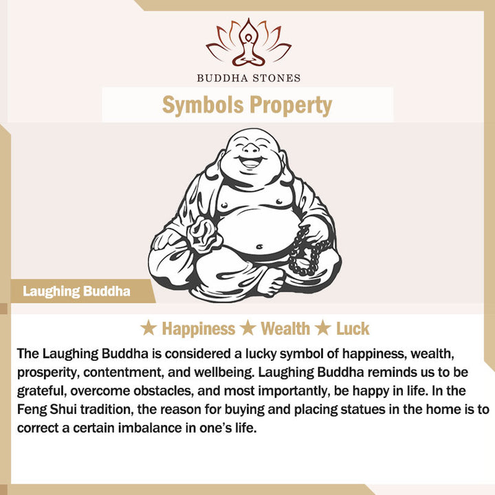 Buddha Stones Laughing Buddha Gold Sheen Obsidian Wealth Necklace Pendant - image 8