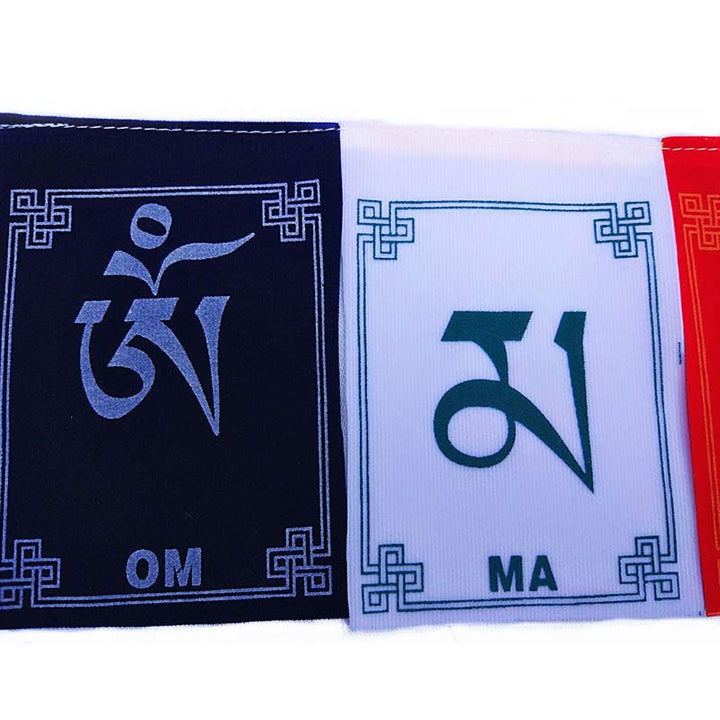 Tibetan Blessing Windhorse Om Mani Padme Hum Outdoor Car Prayer Flag Decoration - image 13