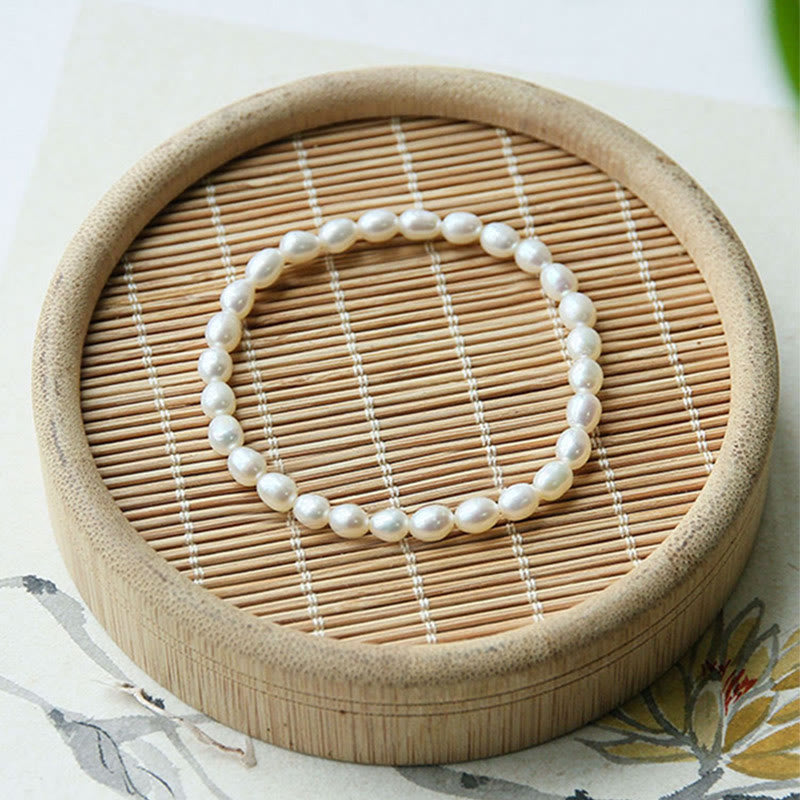 Buddha Stones Natural Pearl Healing Beaded Bracelet - image 6
