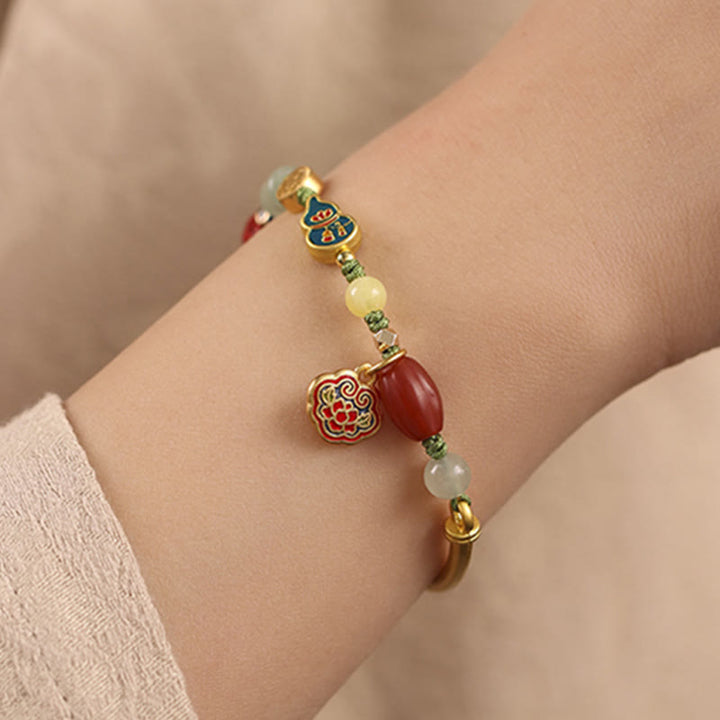 Buddha Stones Tibetan Auspicious Clouds Fortune Happiness Wealth Luck Bracelet - image 3