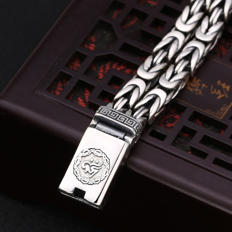 Buddha Stones Om Mani Padme Hum Engraved Peace Purity Bracelet - image 2