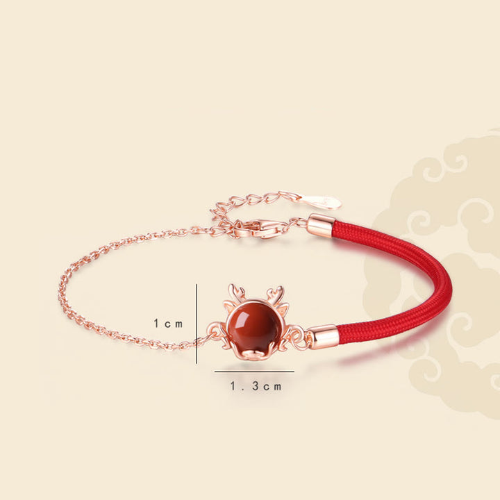 ❗❗❗A Flash Sale- Buddha Stones 925 Sterling Silver Year of the Dragon Cinnabar Red Agate Dragon Protection Bracelet Necklace Pendant Earrings Ring - image 3