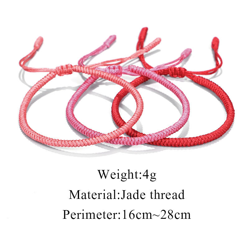 Buddha Stones Tibetan 3Pcs King Kong Knot Protection Braided Bracelet - image 13