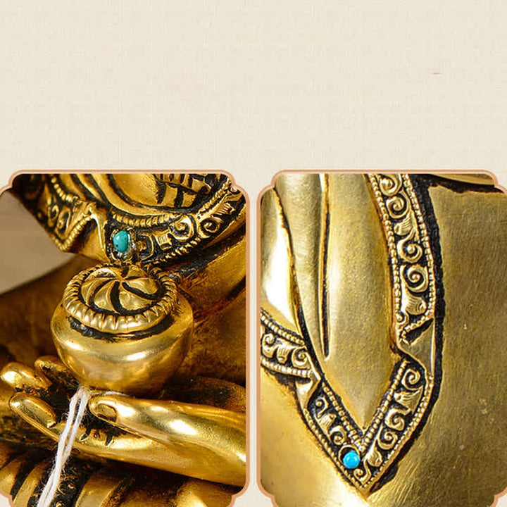 Buddha Shakyamuni Compassion Copper Statue Decoration - image 11