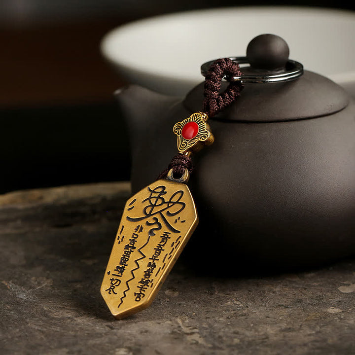 Feng Shui Bagua Yin Yang Balance Peace Keychain - image 2