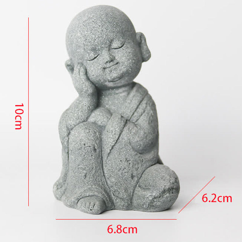 Buddha Stones Meditation Prayer Buddha Statue Compassion Home Decoration - 6.8*6.2*10cm - image 10