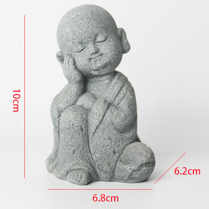 Buddha Stones Meditation Prayer Buddha Statue Compassion Home Decoration - 6.8*6.2*10cm - image 10
