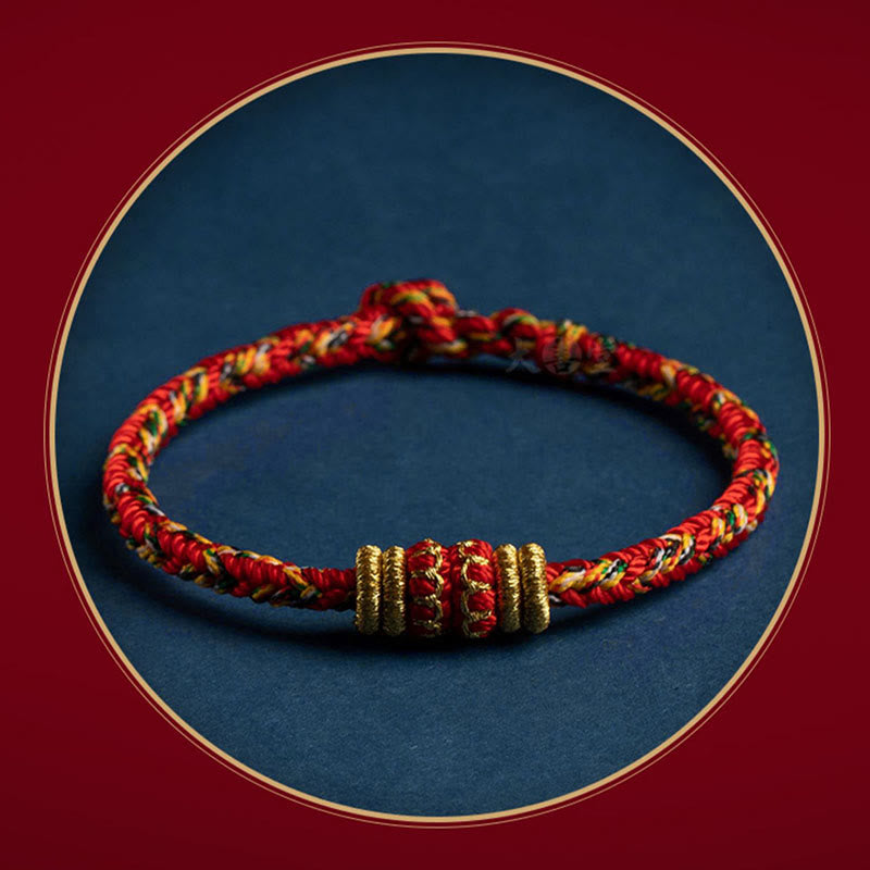 Buddha Stones Tibet Handmade Chinese Zodiac Natal Buddha Luck Strength Braided String Bracelet - image 10