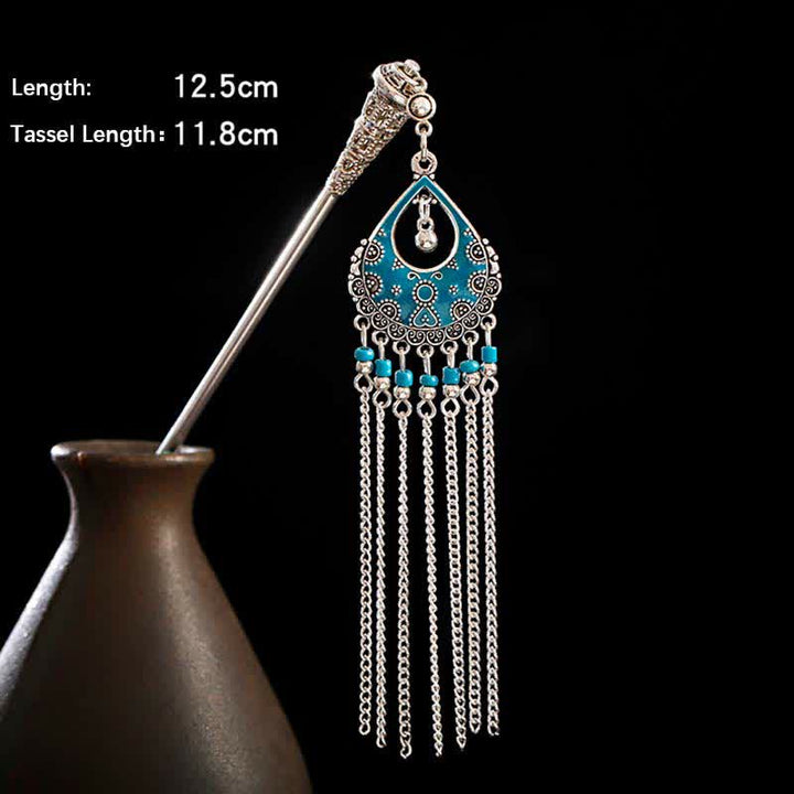 Water Drop Lily of the Valley Flowers Tassels Confidence Hairpin - image 38