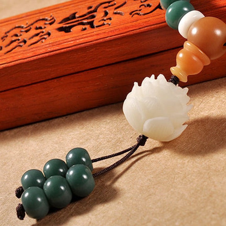 Buddha Stones Lotus Cyan Bodhi Seed Success Bracelet - image 4