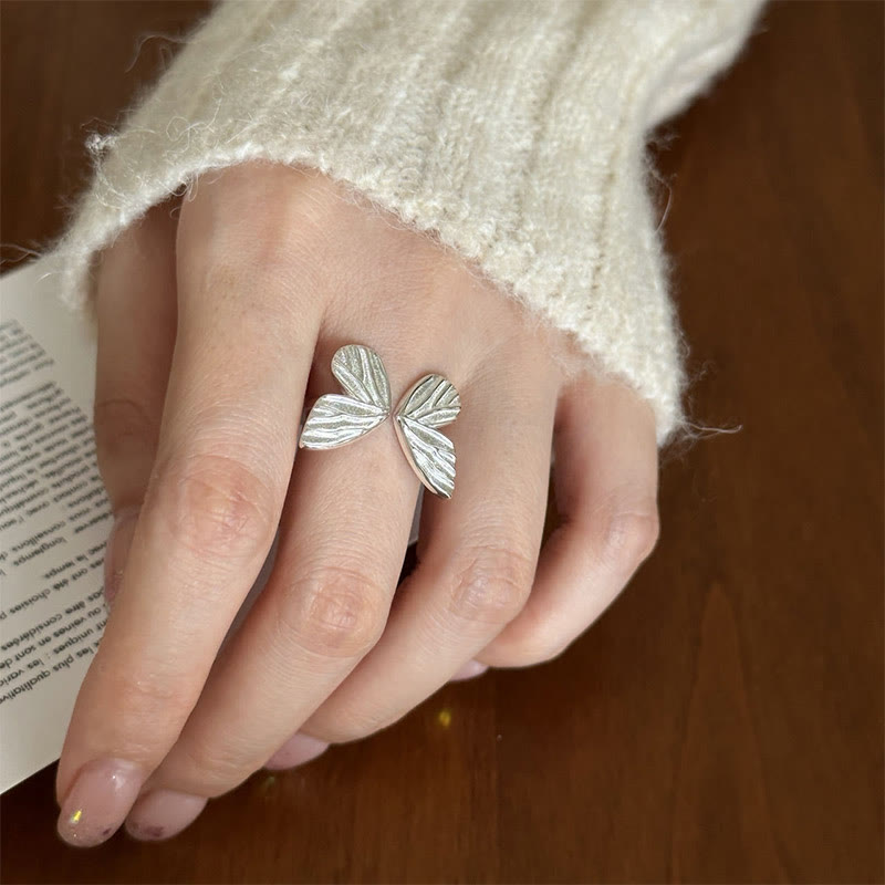Buddha Stones 925 Sterling Silver Butterfly Love Freedom Ring - image 8