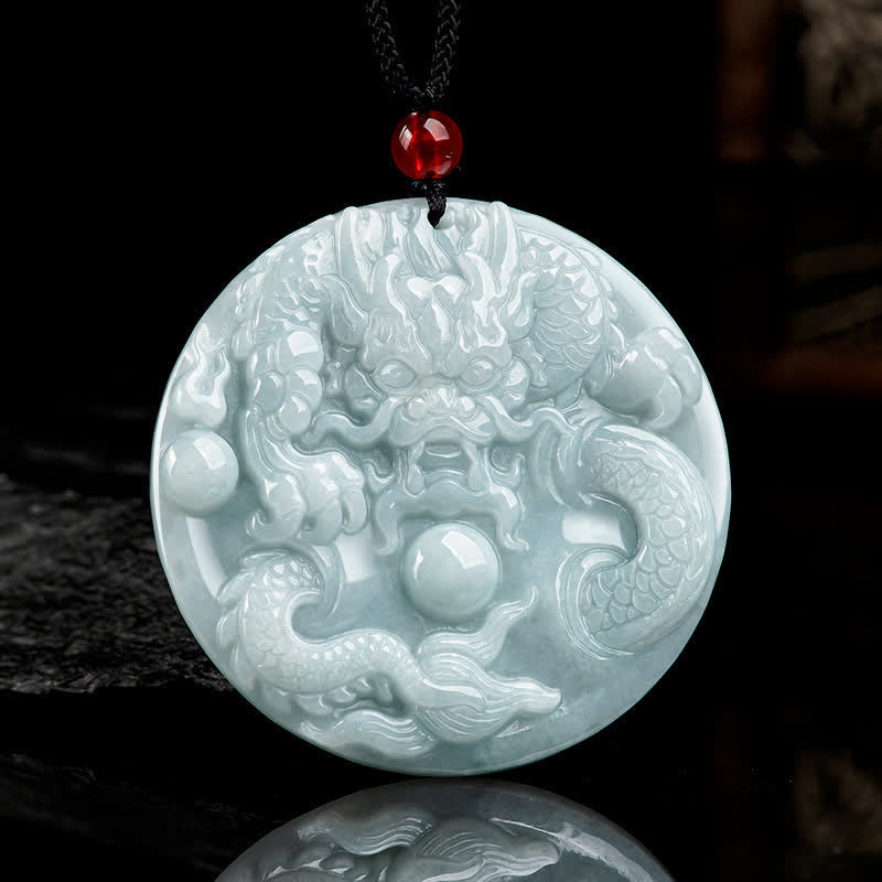 ❗❗❗A Flash Sale- Buddha Stones Chinese Zodiac Dragon Jade Success Amulet String Necklace - Jade(Prosperity♥Abundance) - image 0