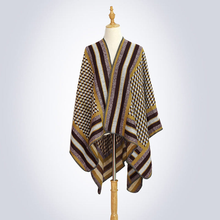 Buddha Stones Tibetan Shawl Classic Pattern Winter Cozy Warm Travel Scarf Wrap - image 23