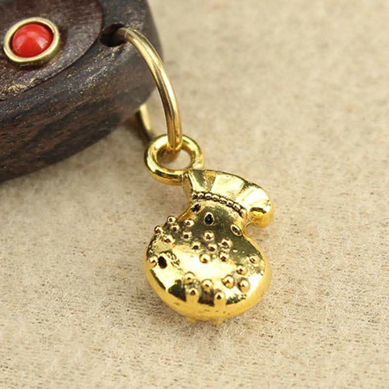 Tibet Ebony Five God of Wealth Thangka Necklace Pendant - image 8