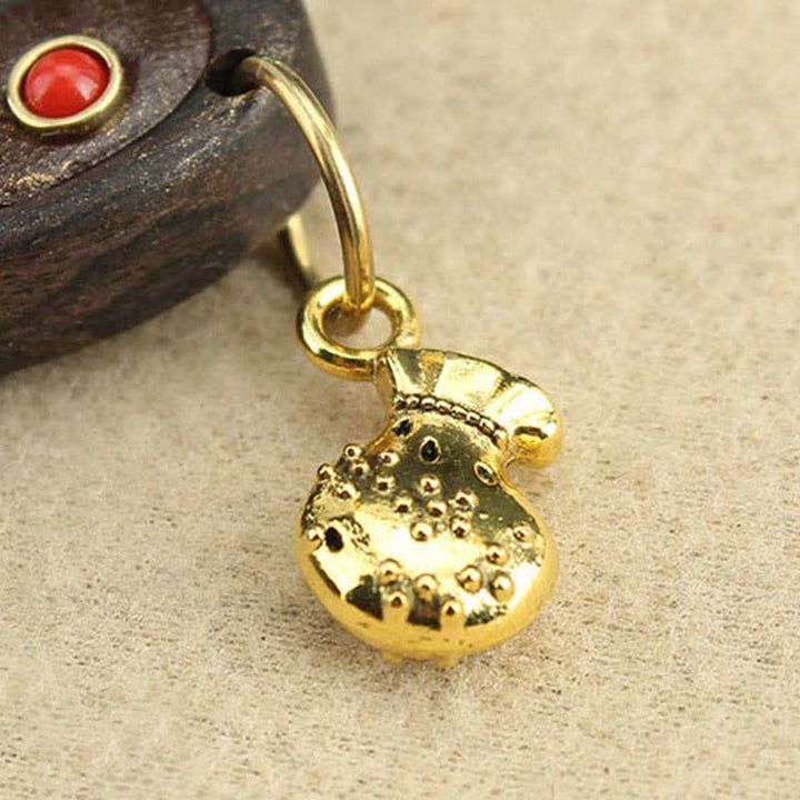 Tibet Ebony Five God of Wealth Thangka Necklace Pendant - image 8