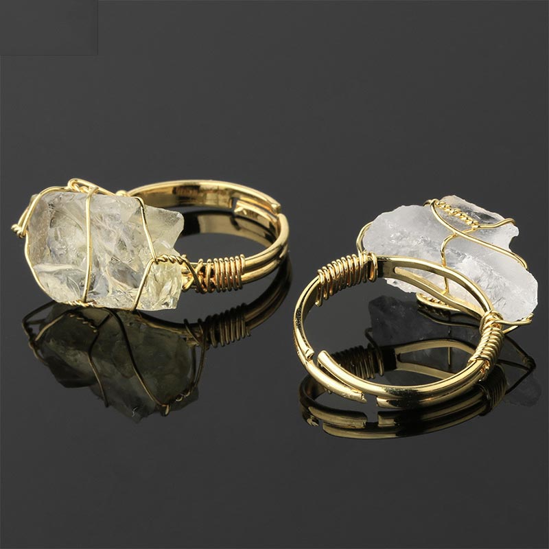 Buddha Stones Natural Crystal Gemstone Amethyst Adjustable Ring - image 13