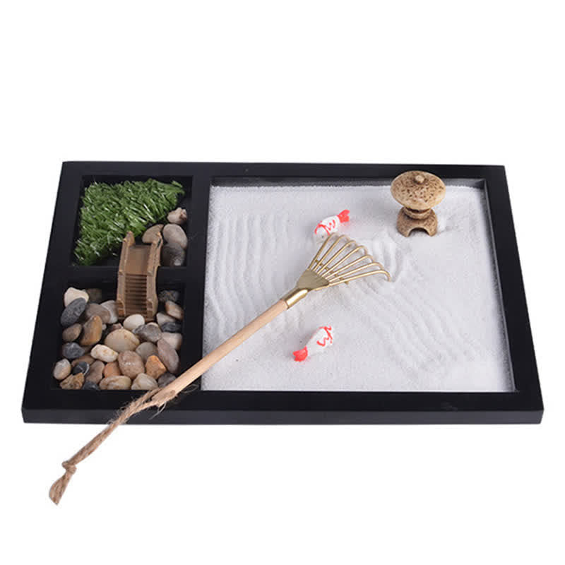 Buddha Stones Koi Fish Small Bridge Calm Peace Meditation Zen Garden Decoration - image 8